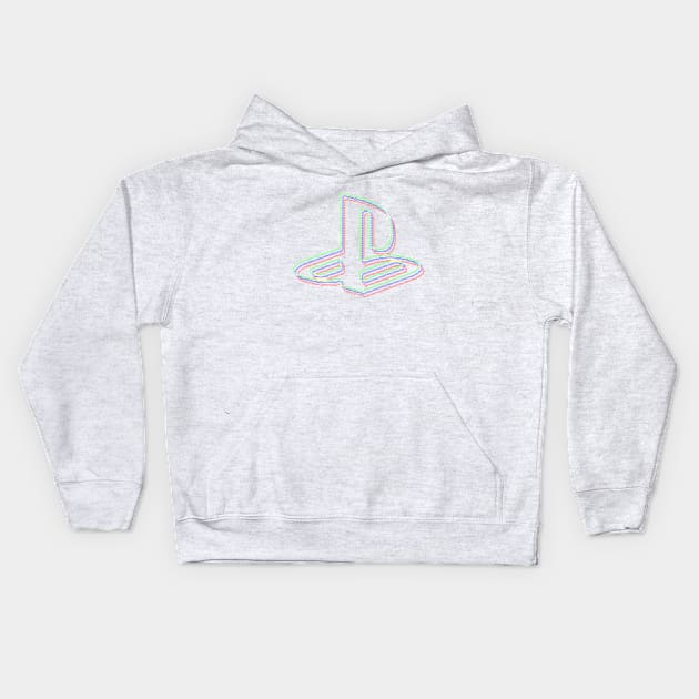 GlitchStation Kids Hoodie by lowpolyshirts